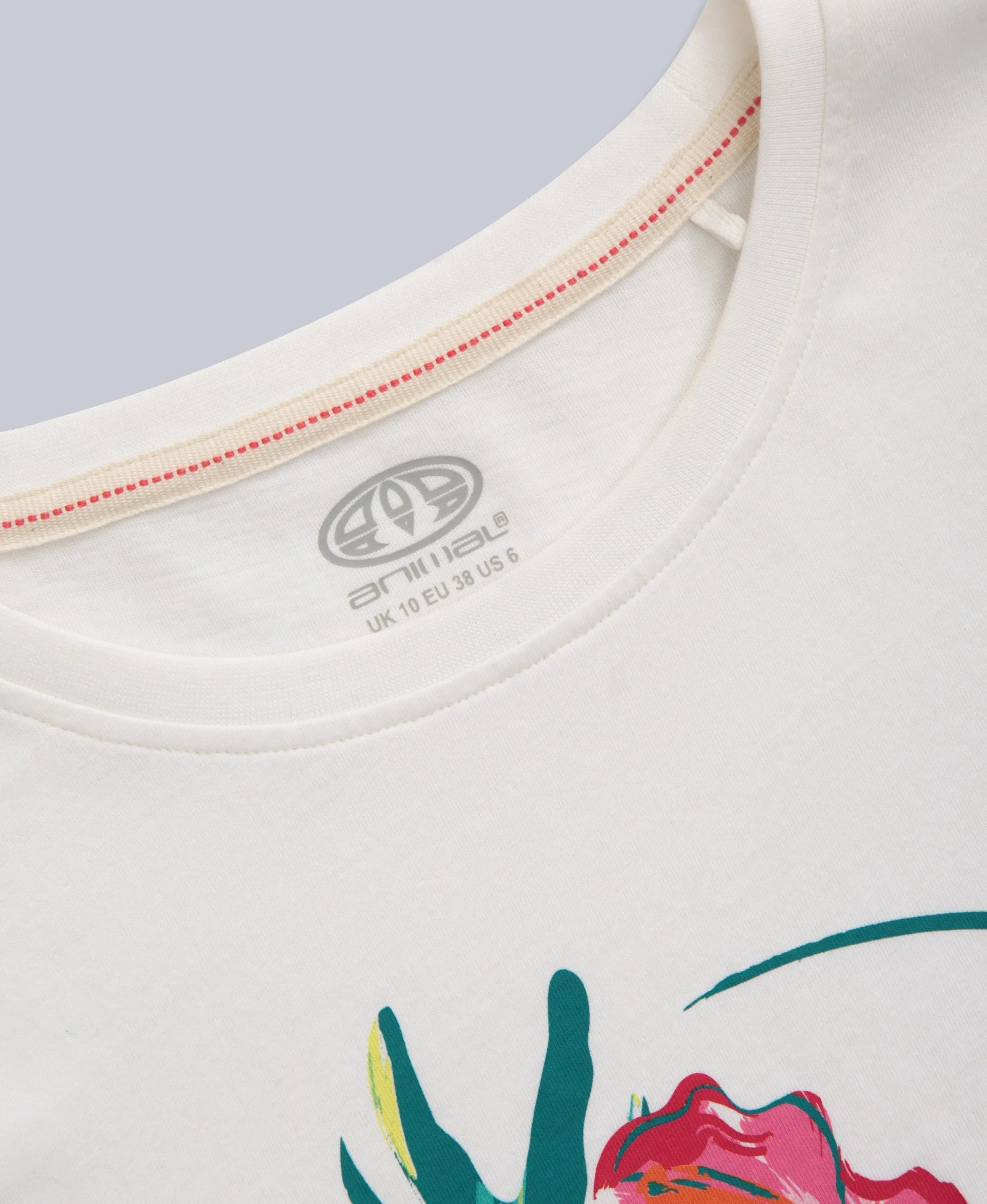 Carina Hibiscus Womens T-Shirt - White