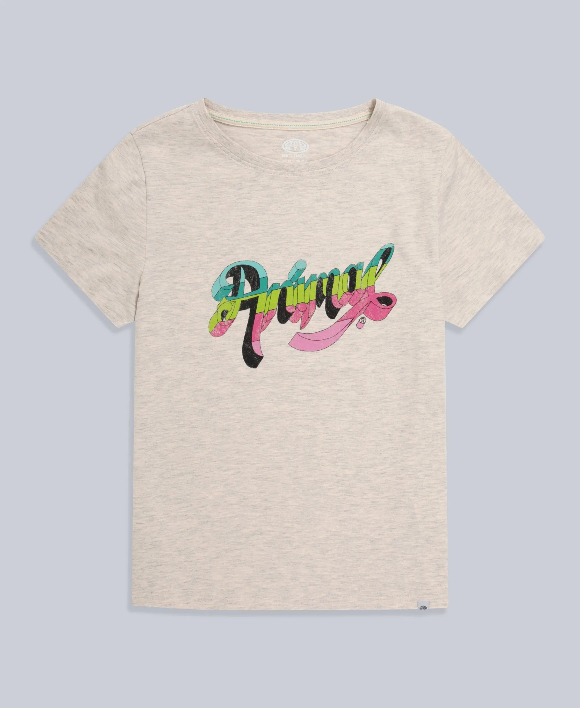 Carina Womens Graphic T-Shirt - Beige