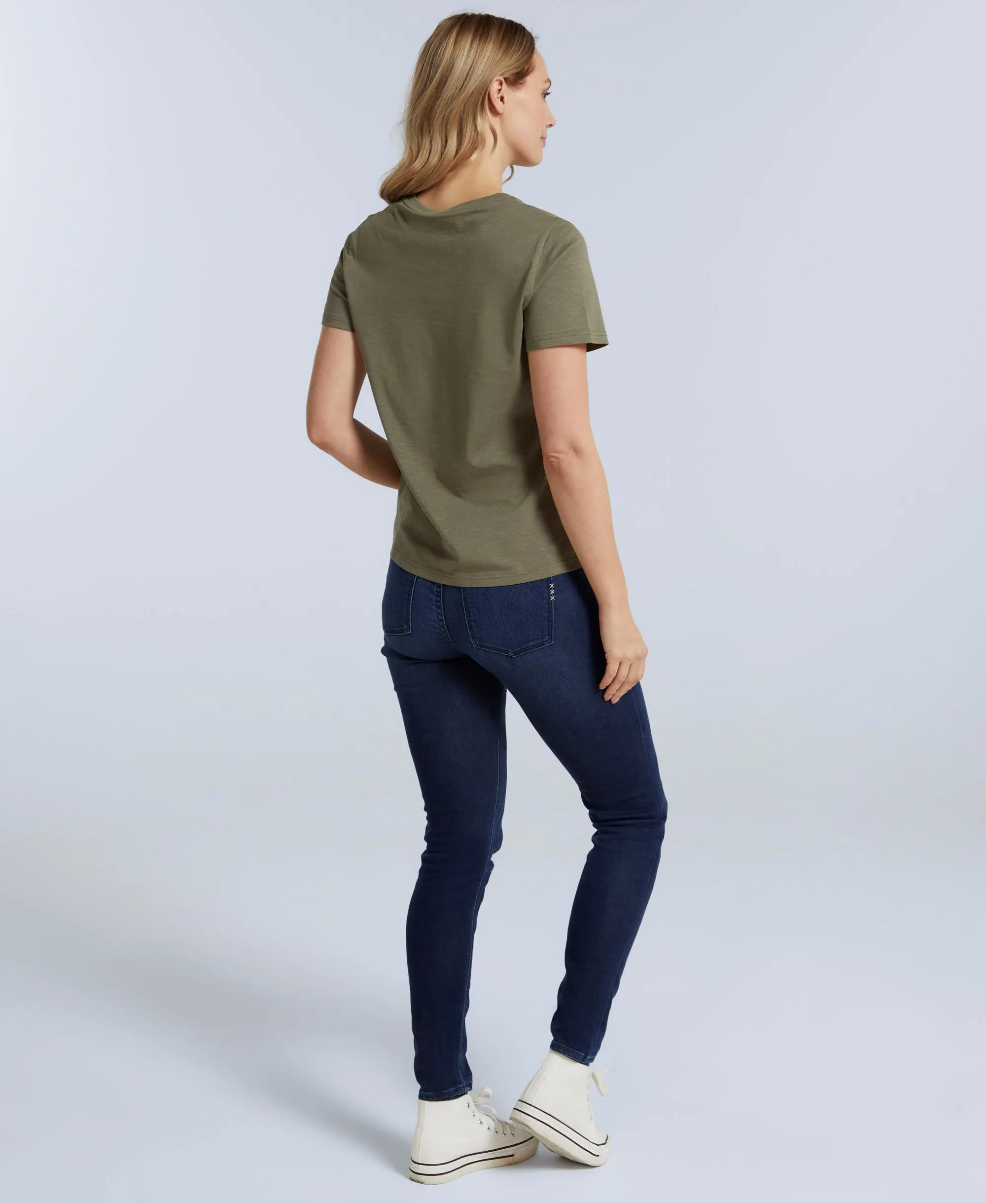 Carina Womens Graphic T-Shirt - Khaki