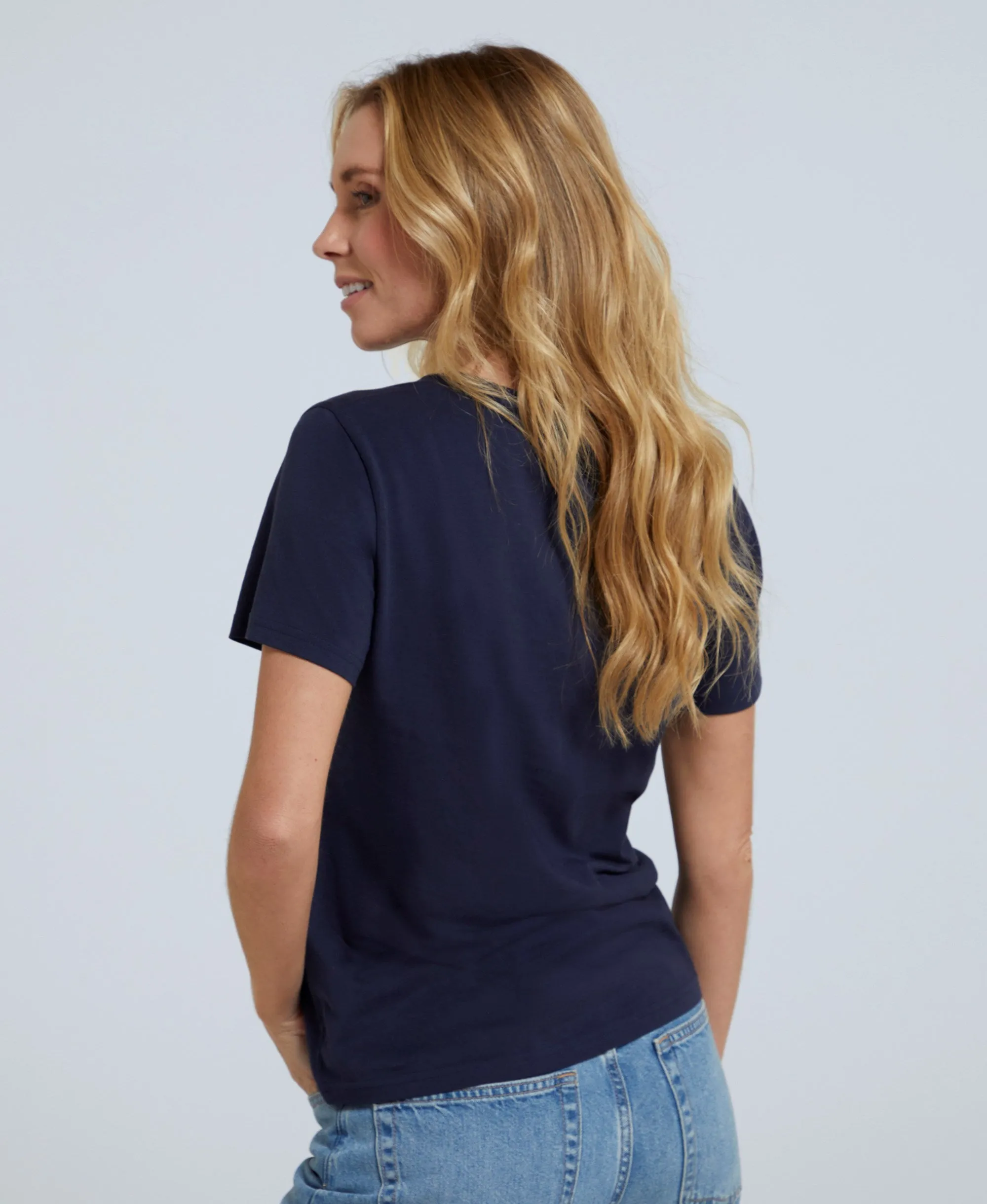 Carina Womens Graphic T-Shirt - Navy