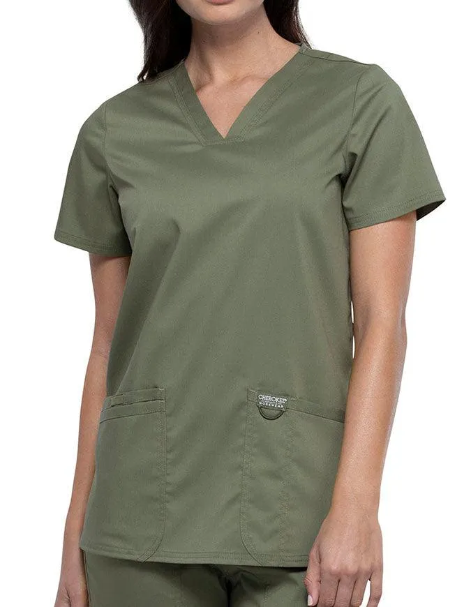 Cherokee Workwear Revolution Women's Nursing V-Neck Top