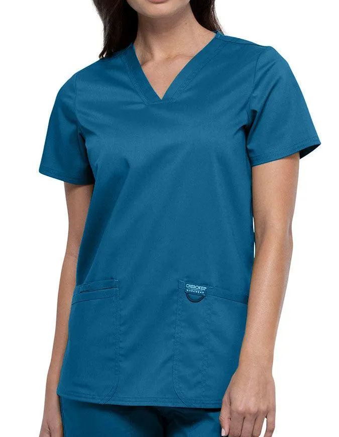 Cherokee Workwear Revolution Women's Nursing V-Neck Top