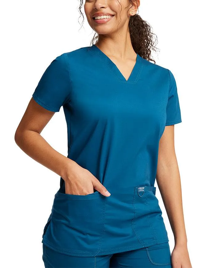 Cherokee Workwear Revolution Women's Nursing V-Neck Top