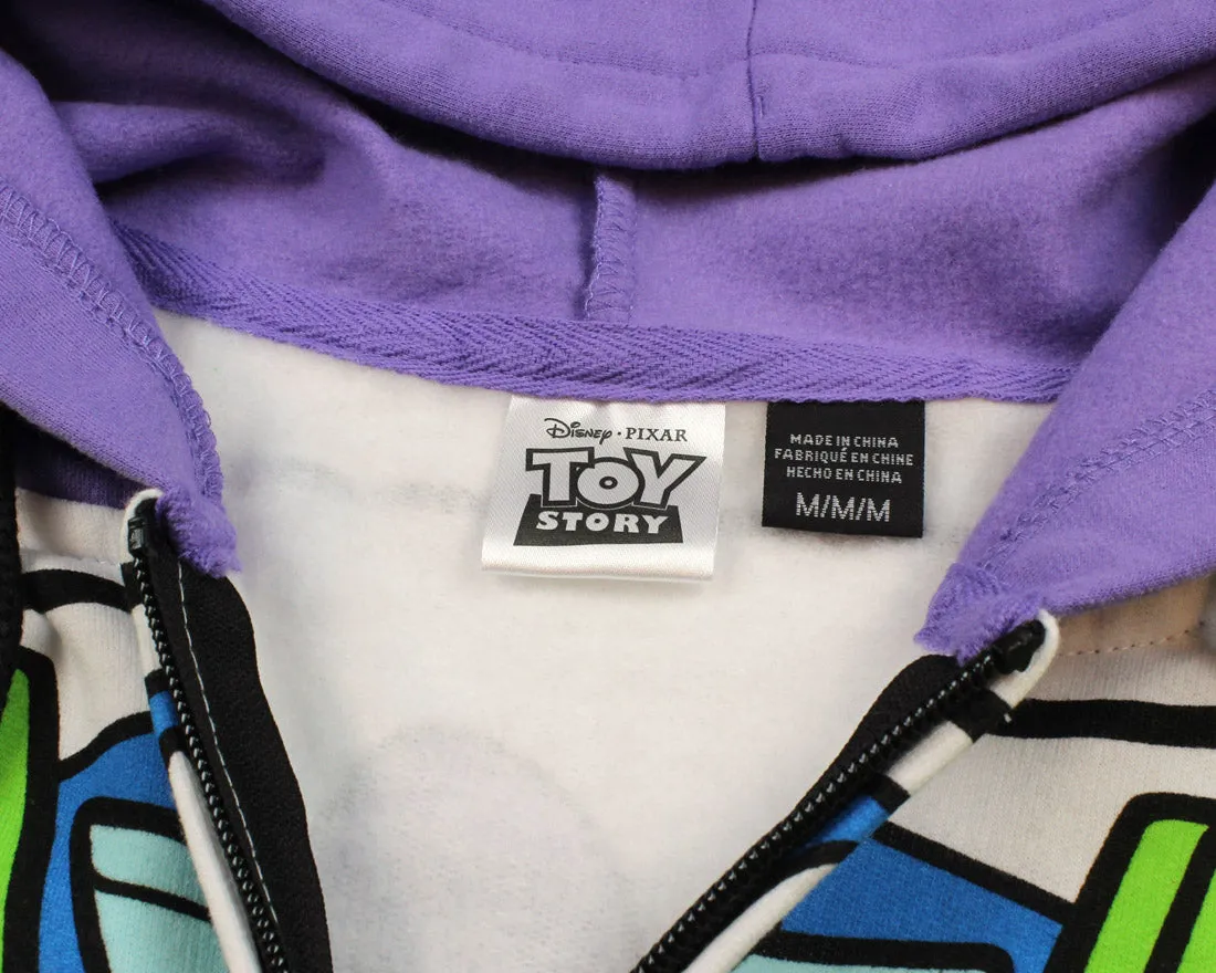 Disney Pixar Toy Story Men's I Am Buzz Lightyear Costume Adult Zip Hoodie
