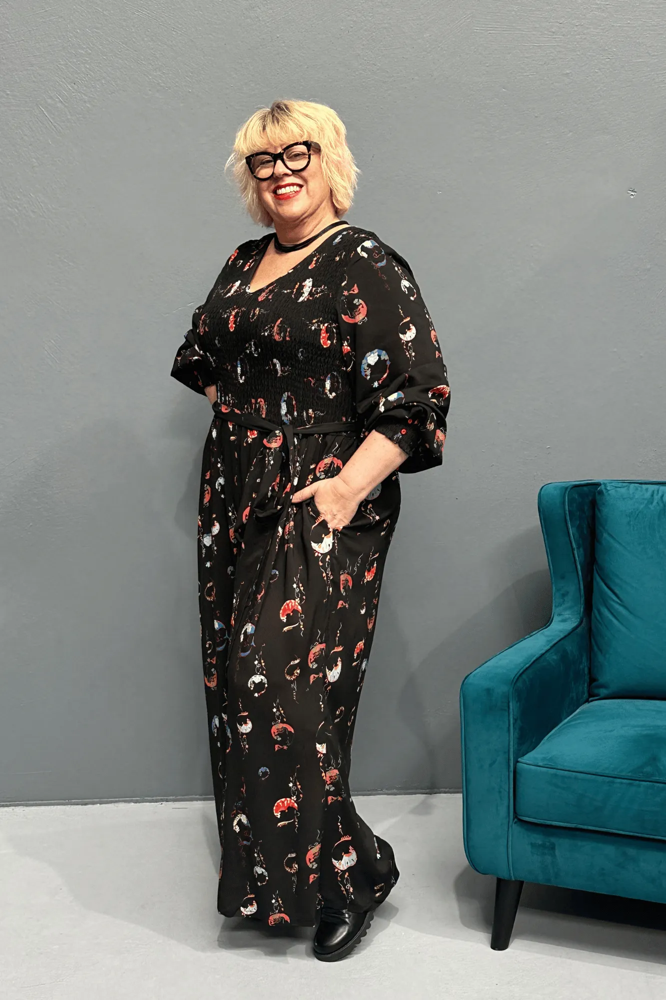 'FEARLESS' Jumpsuit - Moon Print