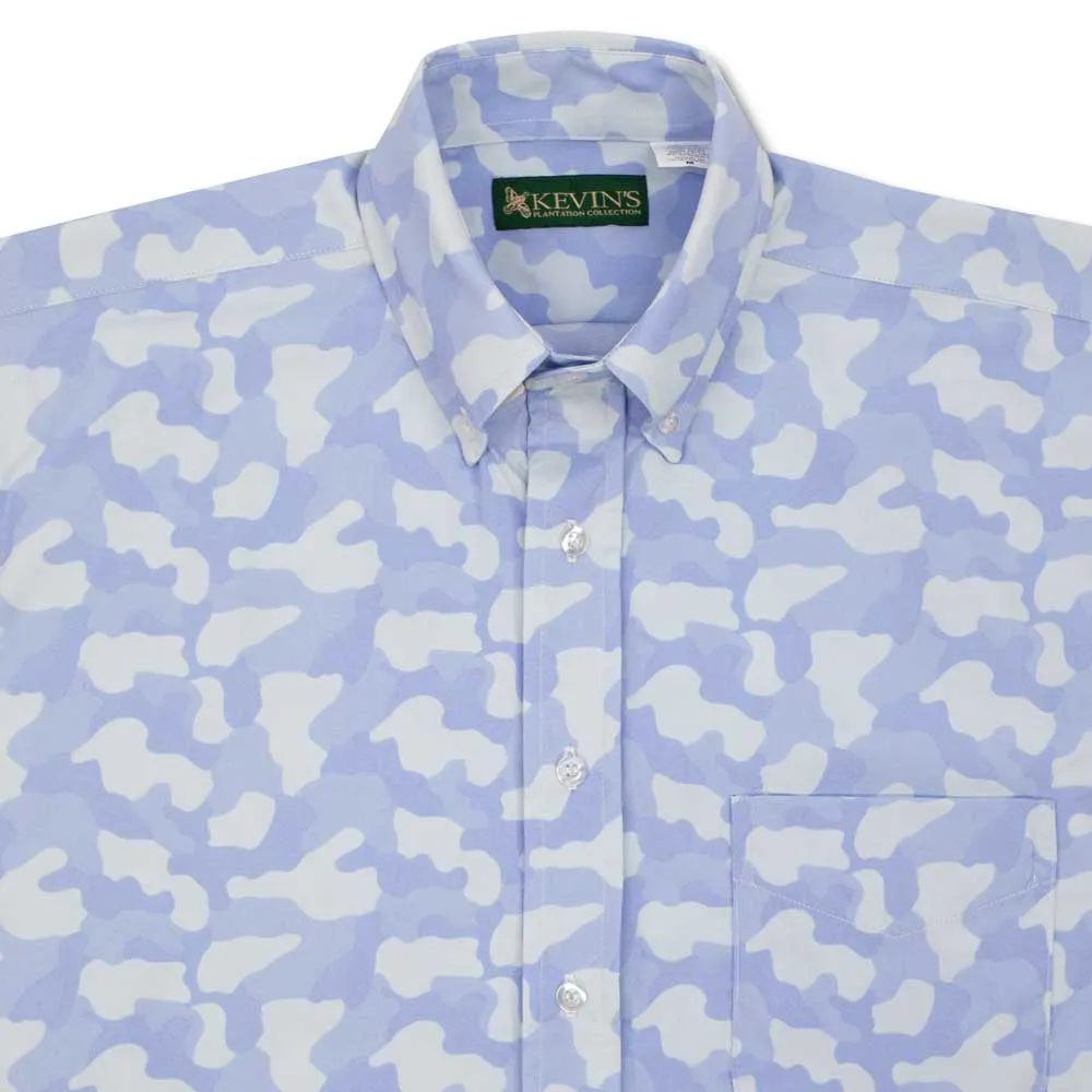 Kevin's Long Sleeve Performance Out of the Blue Camo Fishing Shirt
