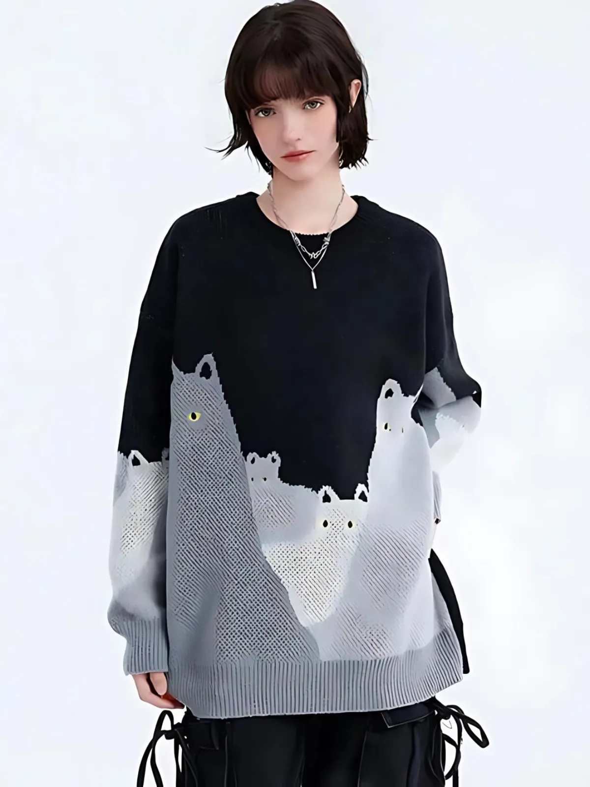 KG Happy Cat Sweater