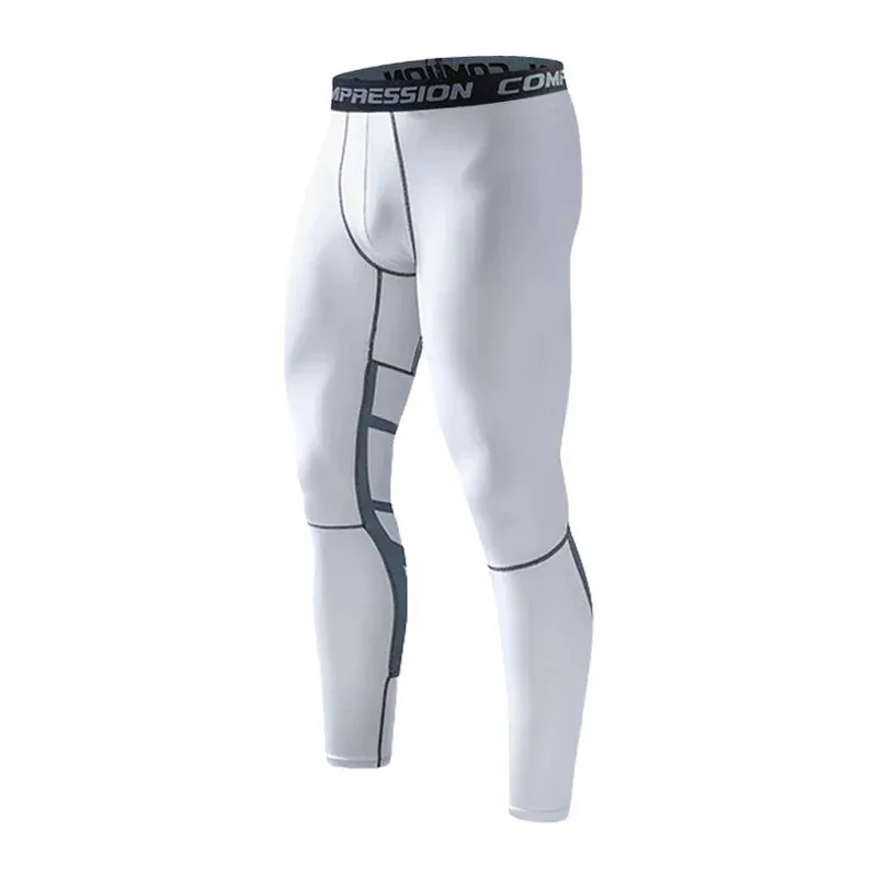 Men's Compression Running Tracksuit - Fitness Sportswear Set with Leggings & Tight Sweatpants | Gym Training Rash Guard