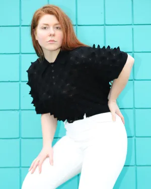 Spiky Polo Sweater