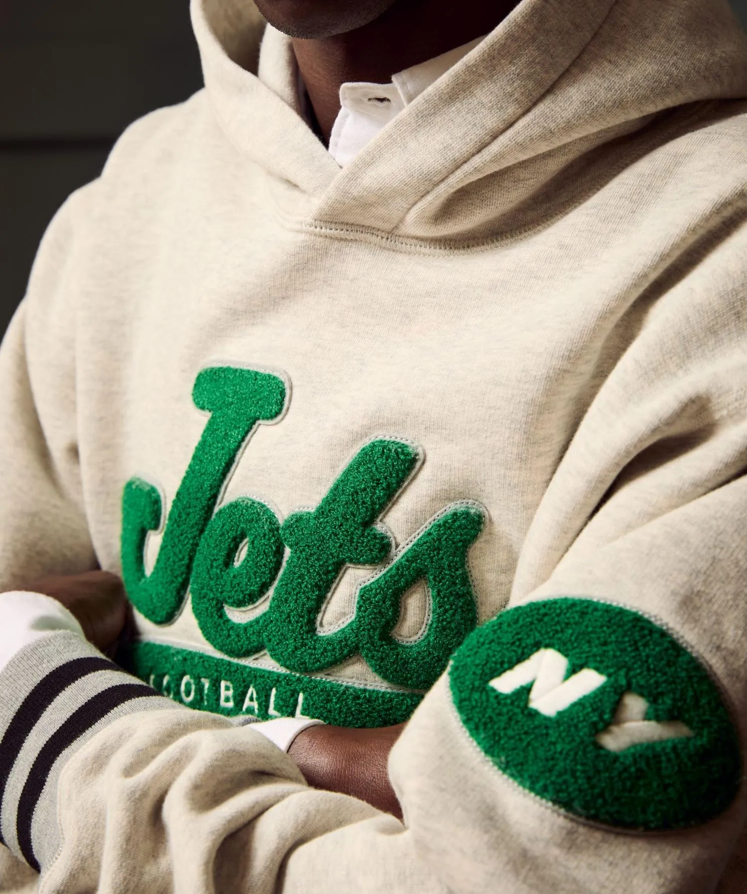 Todd Snyder   NFL by Fanatics Jets Oversized Fleece Hoodie