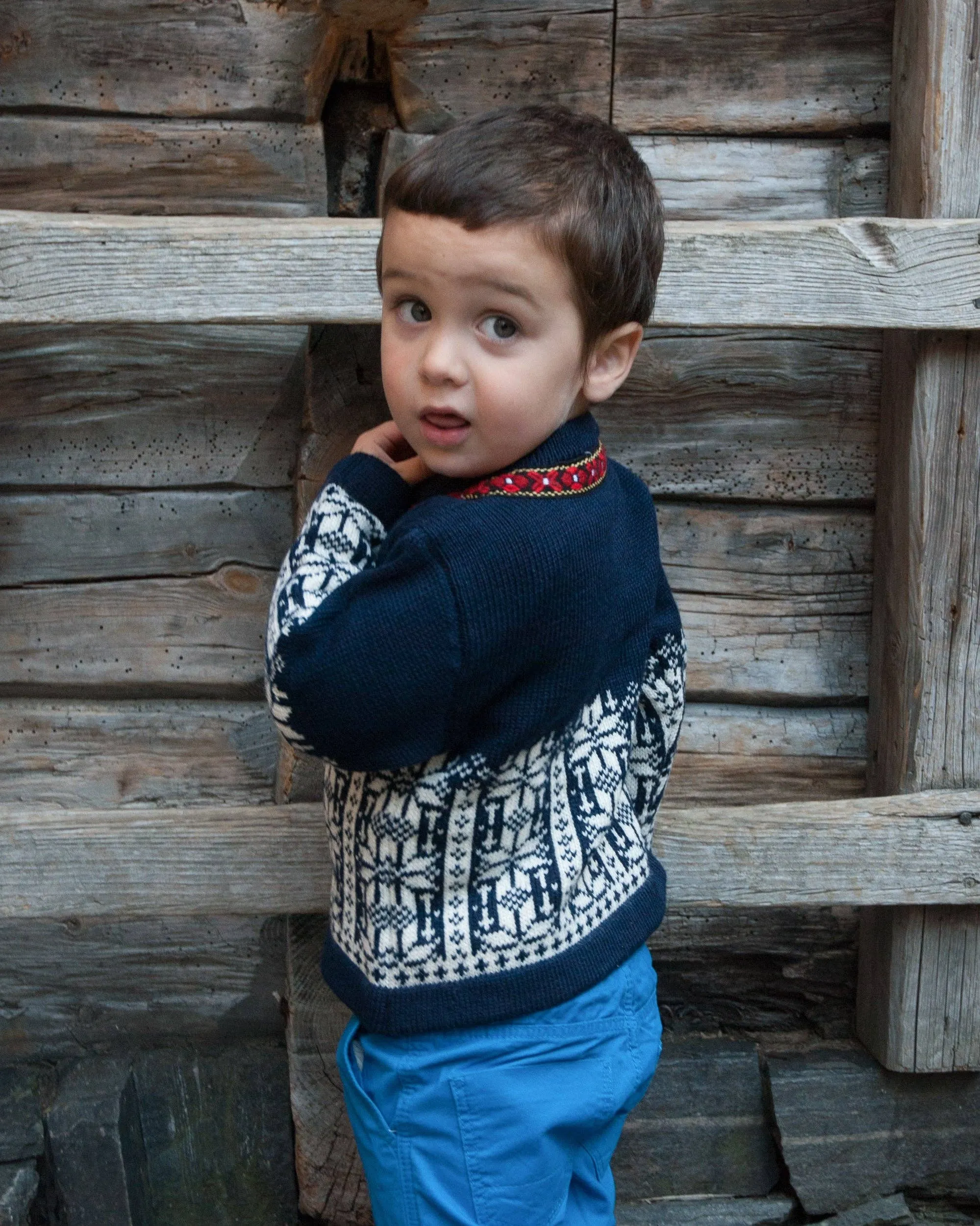 Ulriken Children's Sweater: Navy