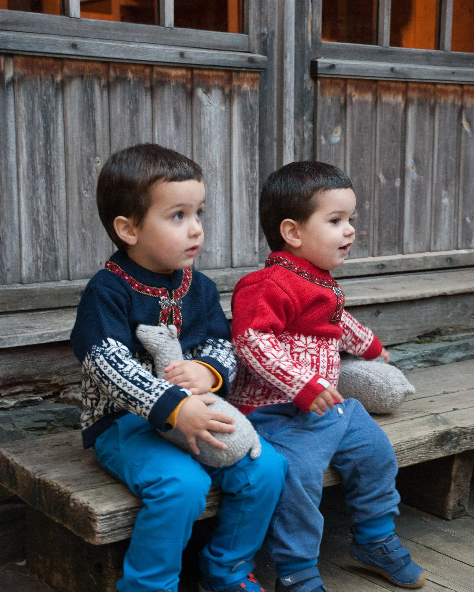 Ulriken Children's Sweater: Red