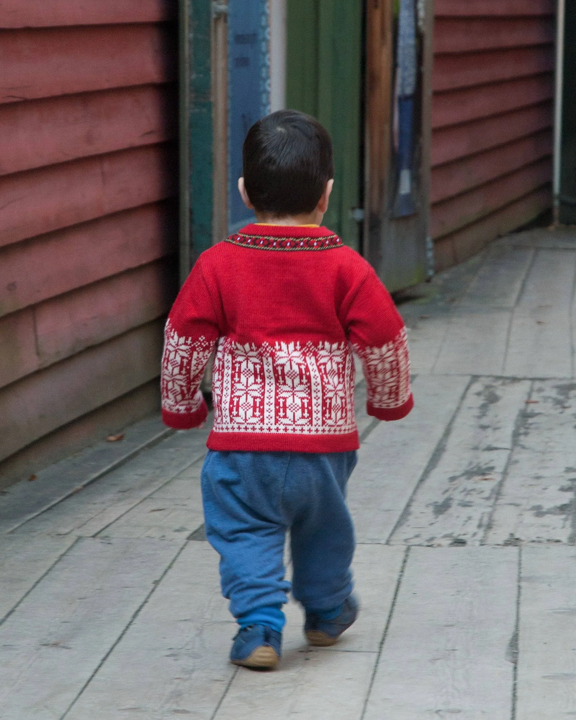 Ulriken Children's Sweater: Red